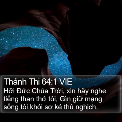 Thánh Thi 64:1 VIE Bible Verse Image