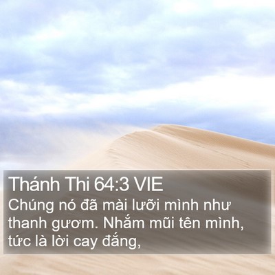 Thánh Thi 64:3 VIE Bible Verse Image