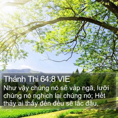 Thánh Thi 64:8 VIE Bible Verse Image