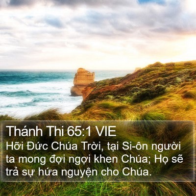 Thánh Thi 65:1 VIE Bible Verse Image