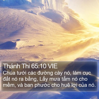 Thánh Thi 65:10 VIE Bible Verse Image