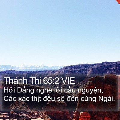 Thánh Thi 65:2 VIE Bible Verse Image