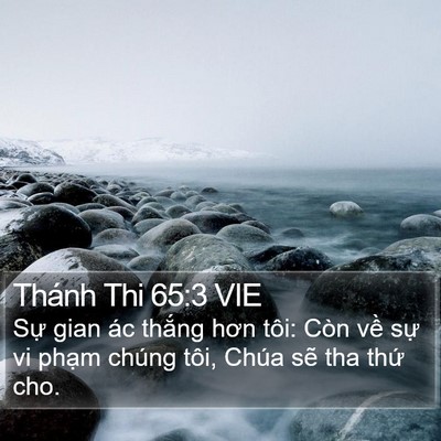Thánh Thi 65:3 VIE Bible Verse Image