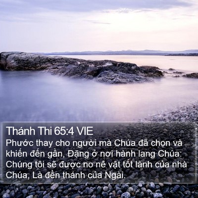 Thánh Thi 65:4 VIE Bible Verse Image