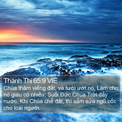 Thánh Thi 65:9 VIE Bible Verse Image