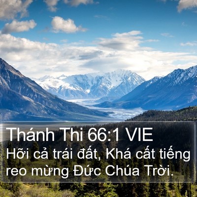 Thánh Thi 66:1 VIE Bible Verse Image