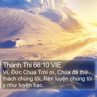 Thánh Thi 66:10 VIE Bible Verse Image
