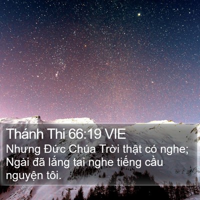 Thánh Thi 66:19 VIE Bible Verse Image