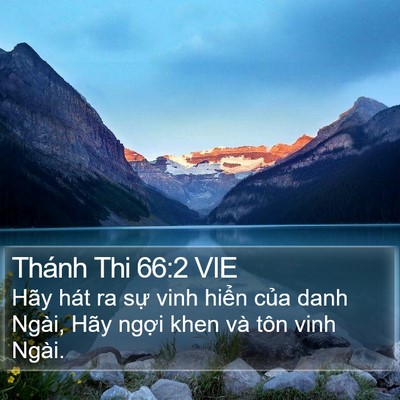 Thánh Thi 66:2 VIE Bible Verse Image