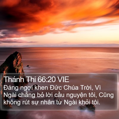 Thánh Thi 66:20 VIE Bible Verse Image