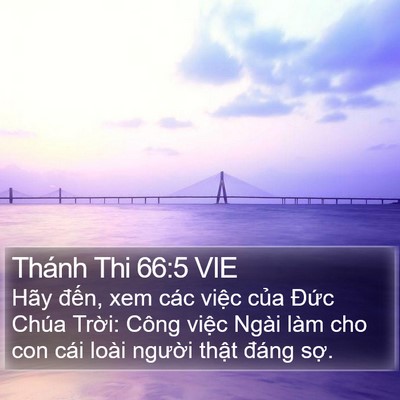 Thánh Thi 66:5 VIE Bible Verse Image