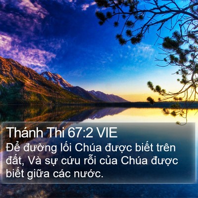 Thánh Thi 67:2 VIE Bible Verse Image