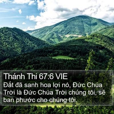 Thánh Thi 67:6 VIE Bible Verse Image