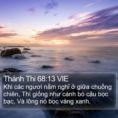 Thánh Thi 68:13 VIE Bible Verse Image