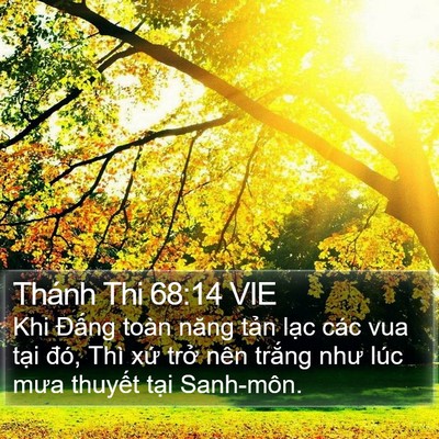 Thánh Thi 68:14 VIE Bible Verse Image
