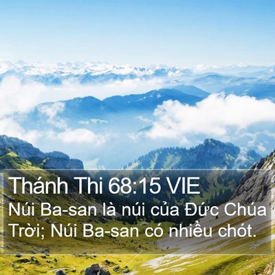 Thánh Thi 68:15 VIE Bible Verse Image
