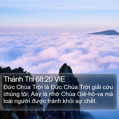 Thánh Thi 68:20 VIE Bible Verse Image