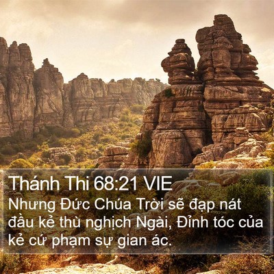 Thánh Thi 68:21 VIE Bible Verse Image