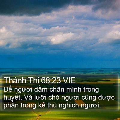Thánh Thi 68:23 VIE Bible Verse Image