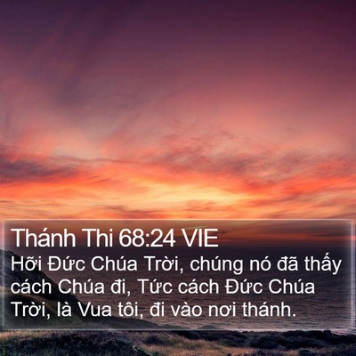 Thánh Thi 68:24 VIE Bible Verse Image