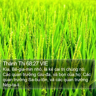 Thánh Thi 68:27 VIE Bible Verse Image