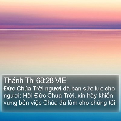 Thánh Thi 68:28 VIE Bible Verse Image