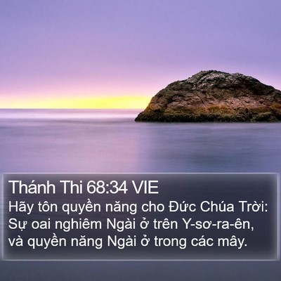 Thánh Thi 68:34 VIE Bible Verse Image