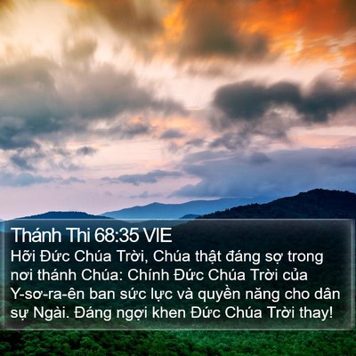 Thánh Thi 68:35 VIE Bible Verse Image