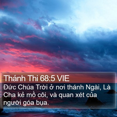 Thánh Thi 68:5 VIE Bible Verse Image