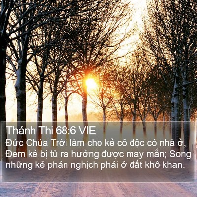 Thánh Thi 68:6 VIE Bible Verse Image