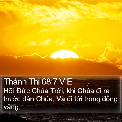 Thánh Thi 68:7 VIE Bible Verse Image