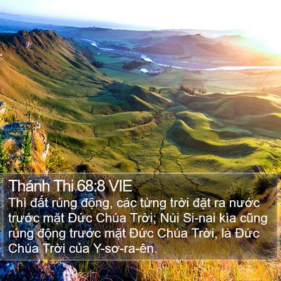 Thánh Thi 68:8 VIE Bible Verse Image
