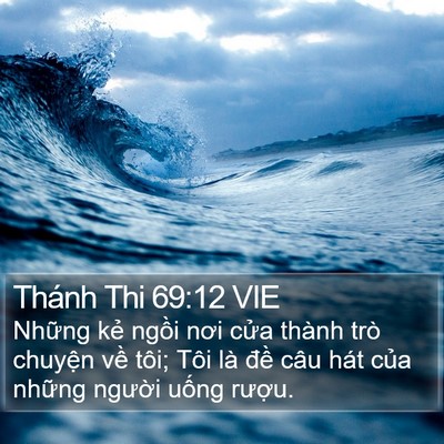 Thánh Thi 69:12 VIE Bible Verse Image