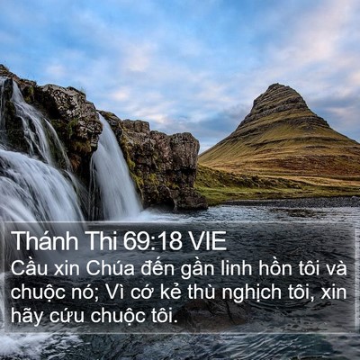 Thánh Thi 69:18 VIE Bible Verse Image