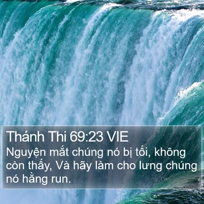 Thánh Thi 69:23 VIE Bible Verse Image