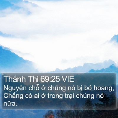 Thánh Thi 69:25 VIE Bible Verse Image