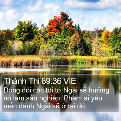 Thánh Thi 69:36 VIE Bible Verse Image