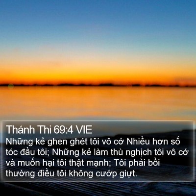 Thánh Thi 69:4 VIE Bible Verse Image