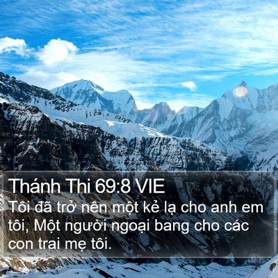 Thánh Thi 69:8 VIE Bible Verse Image