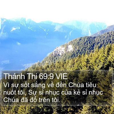Thánh Thi 69:9 VIE Bible Verse Image