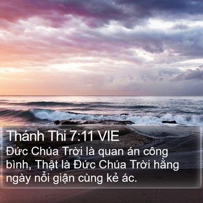 Thánh Thi 7:11 VIE Bible Verse Image