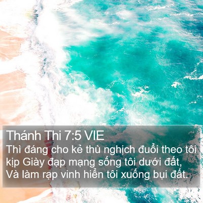 Thánh Thi 7:5 VIE Bible Verse Image