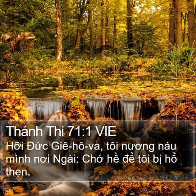 Thánh Thi 71:1 VIE Bible Verse Image