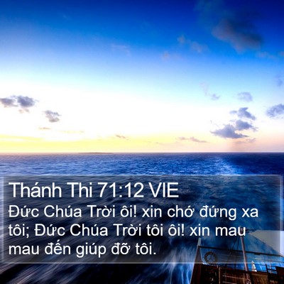 Thánh Thi 71:12 VIE Bible Verse Image
