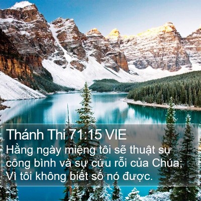 Thánh Thi 71:15 VIE Bible Verse Image