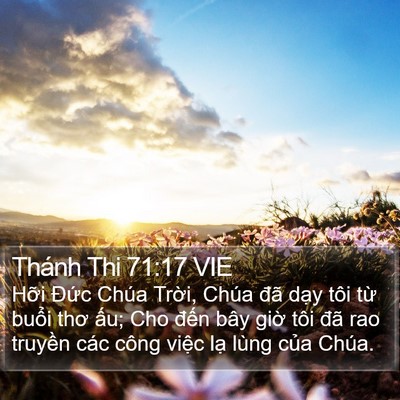 Thánh Thi 71:17 VIE Bible Verse Image
