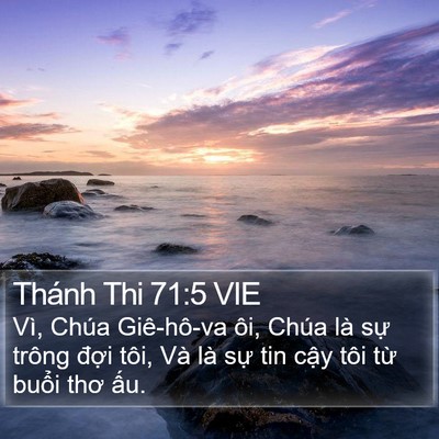 Thánh Thi 71:5 VIE Bible Verse Image