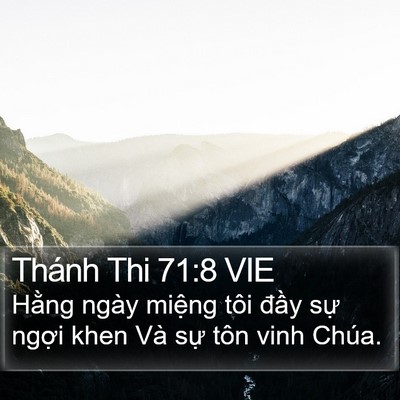 Thánh Thi 71:8 VIE Bible Verse Image