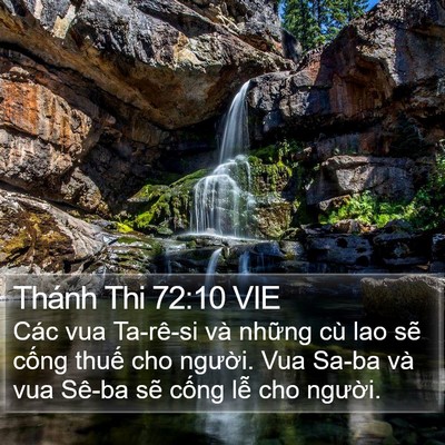 Thánh Thi 72:10 VIE Bible Verse Image