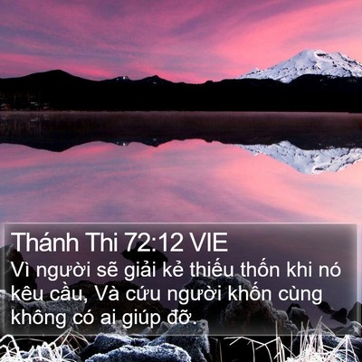 Thánh Thi 72:12 VIE Bible Verse Image